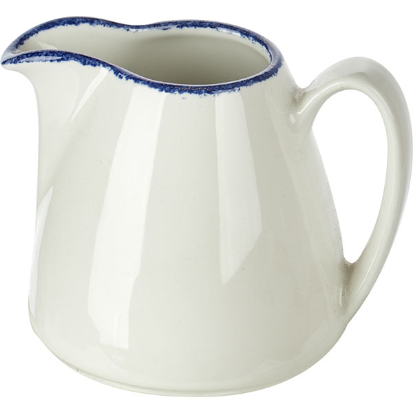 Молочник «Блю Дэппл»;фарфор;142мл;D=37мм;белый,синий