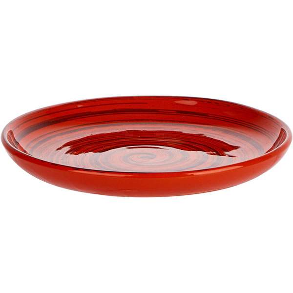 Тарелка мелкая;керамика;D=18см;оранжев.