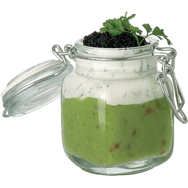 Банка для подачи с крышкой;стекло;70мл;D=45,H=80мм;прозр.