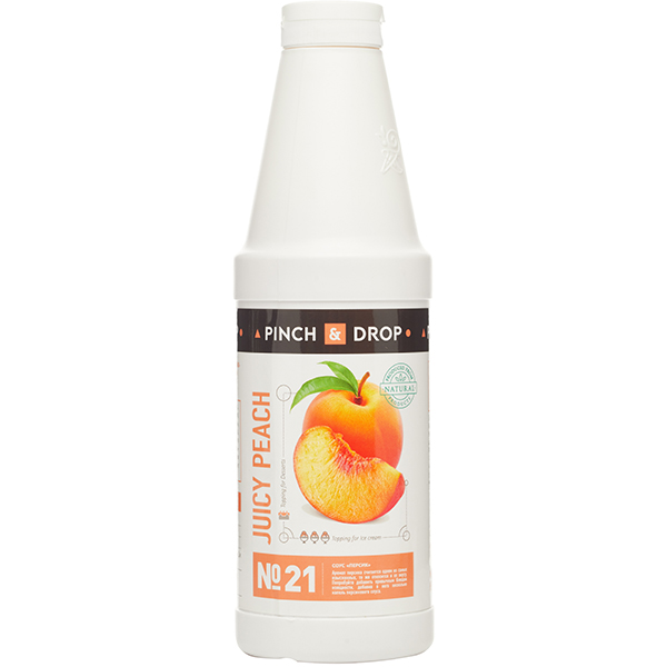 Топпинг «Персик» Pinch&Drop;пластик;1кг;D=8,H=26см