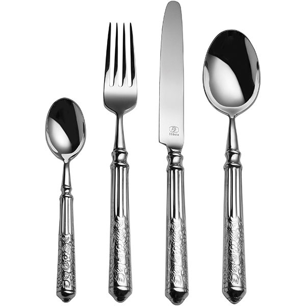 Ложка чайная «Сан Ремо»;хромоник. сталь;,L=16,6см;хромиров.