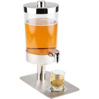 Диспенсер для сока с 2-мя охл. элементами «Сандэй» с 2-мя охл.эл-тами;пластик,сталь нерж.;6л;,H=48,L