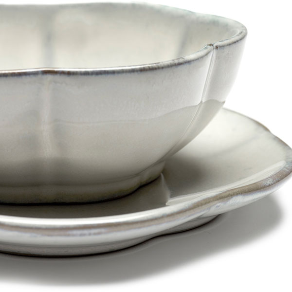 Салатник «Инку» волнистый край;керамика;D=11,H=4см;белый