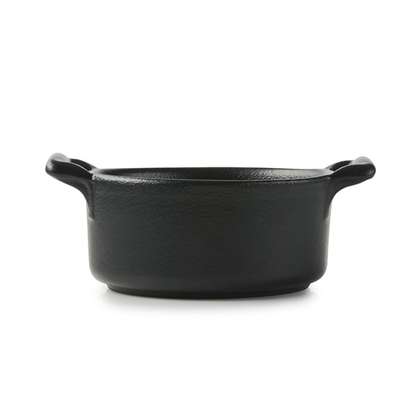 Форма для запекания овальная;фарфор;80мл;,H=42,L=75,B=70мм;черный