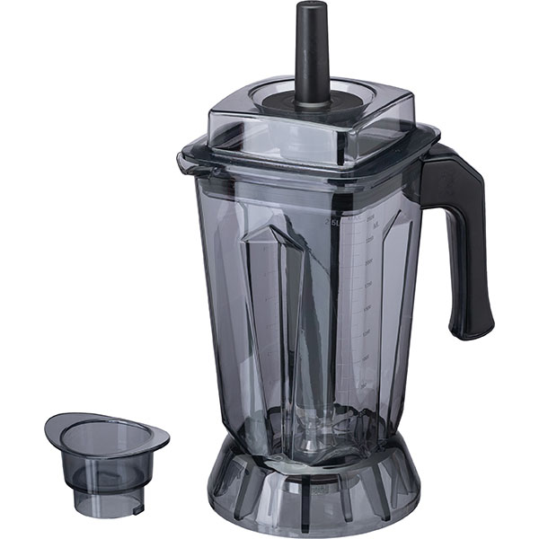 Контейнер для блендера «CB-986» с крышкой;,H=35,L=28,B=19см;прозр.,черный