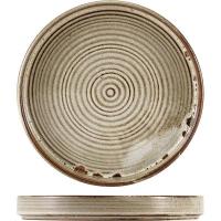 Тарелка «Терра Грей» для презентаций;фарфор;D=210,H=21мм;серый