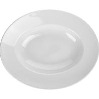 Блюдо «Олива» овальное глубокое;фарфор;0,5л;,H=5,L=31,B=26см;белый