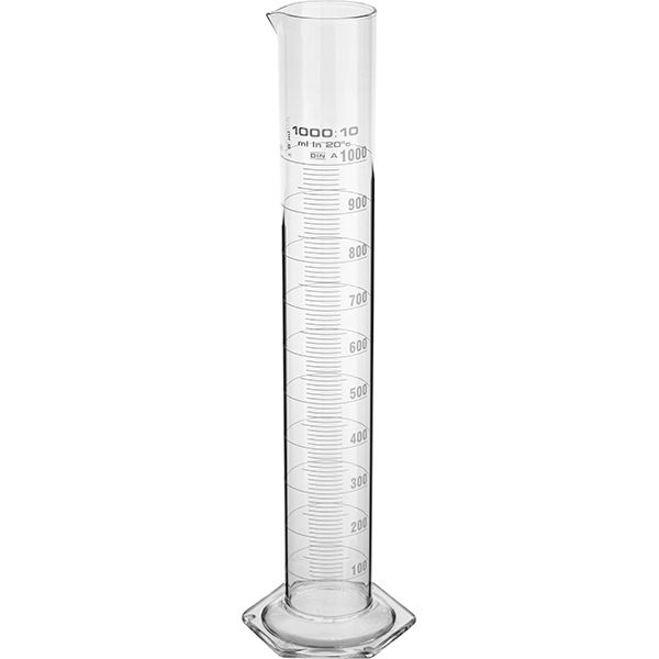 Стакан для коктейлей «Мензурка»;стекло;1л;D=62,H=465мм;прозр.