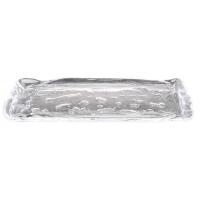 Блюдо сервировочное «Фрост»;стекло;,L=34,B=11см;прозр.