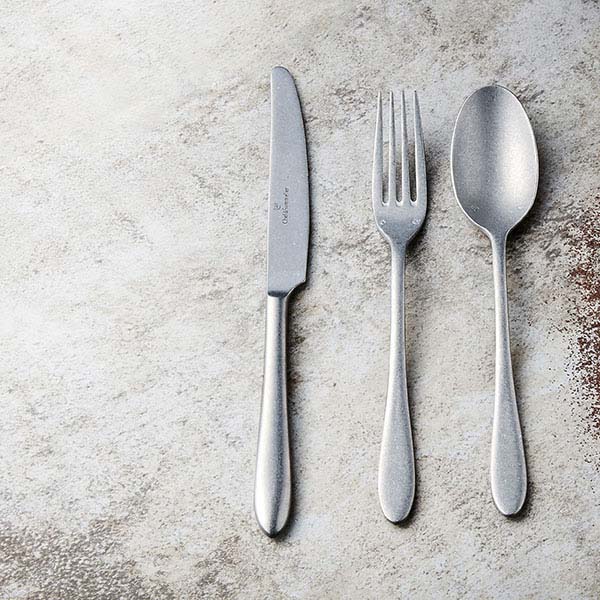 Нож столовый «Лаццо Патина»;сталь нерж.;,L=24,2см;металлич.