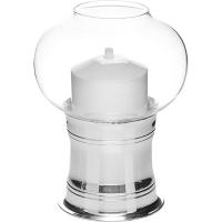 Светильник масляный «Студио»;сталь,стекло;D=11,8,H=16см;металлич.,прозр.