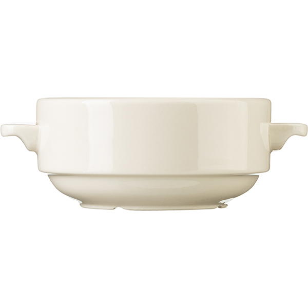 Чашка бульонная «Айвори Монте Карло»;фарфор;285мл;D=100,H=55,L=160мм;слон.кость