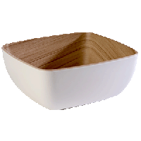 Салатник GN1/6;пластик;1л;,H=75,L=176,B=162мм;белый,бежев.