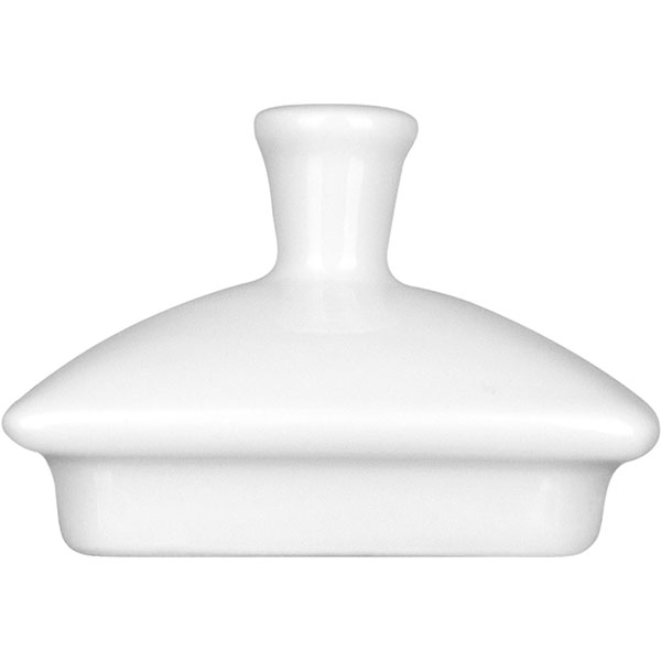 Крышка д/сахарницы «Виктория»;фарфор;300мл;,L=65,B=65мм;белый