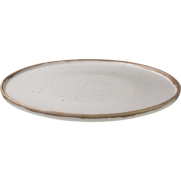 Блюдо для пиццы «Пунто Бьянка»;фарфор;D=33,H=2см;белый,черный