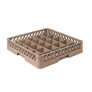 Кассета для бокалов 25 ячеек «Проотель» Dmax=89,Hmax=80мм;полипроп.;,H=10,L=50,B=50см;голуб.