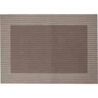 Салфетка сервировочная;поливинилхл.;,L=45,B=30см;св.корич.,коричнев.