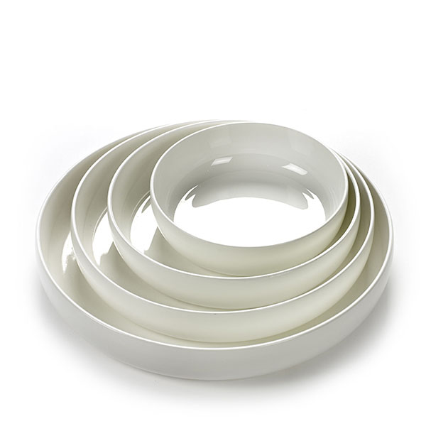 Блюдо «Бэйс» глубокое;фарфор;D=280,H=45мм;белый,матовый