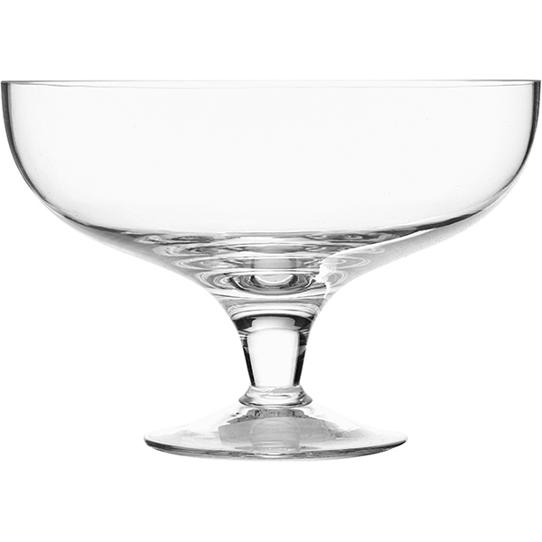 Ваза для фруктов;стекло;D=20,5,H=13,5см;прозр.