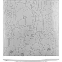 Тарелка квадратная;стекло;,L=27,5,B=27,5см