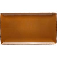 Блюдо «Террамеса мастед» прямоугольное;фарфор;,L=33,B=19см;св.корич.