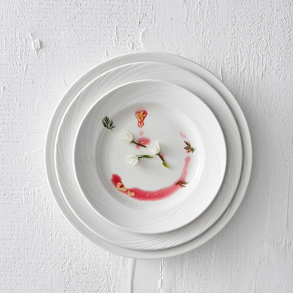 Тарелка «Спайро» мелкая;фарфор;D=205,H=23мм;белый