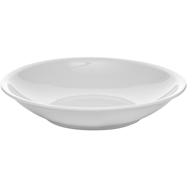 Тарелка глубокая «Катя»;фарфор;0,5л;D=21,H=4см;белый