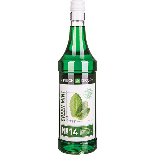 Сироп «Зеленая Мята» Pinch&Drop;стекло;1л;D=85,H=330мм