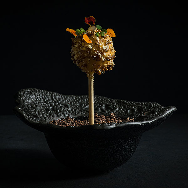 Салатник «Ро Дизайн Бай Эрбиси»;керамика;D=18,5см;черный