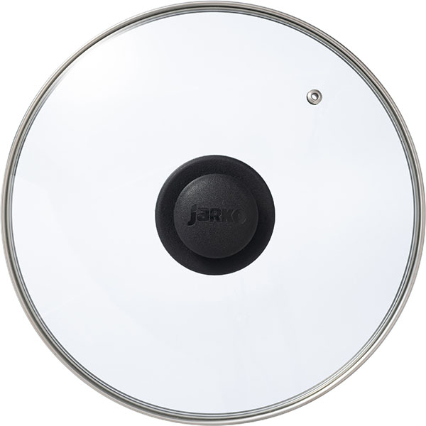 Крышка;стекло,пластик;D=26см;прозр.,черный