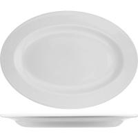 Блюдо овальное;фарфор;,L=38,1см;белый