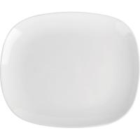 Блюдо «Эволюшнс Солюшн»;стекло;,L=28,B=23см;белый