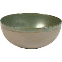 Салатник «Серфис»;керамика;1,3л;D=19,H=8см;зелен.