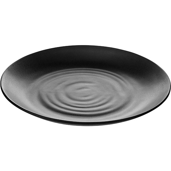 Тарелка;пластик;D=256,H=32мм;черный