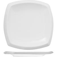 Тарелка «Кунстверк» квадратная;фарфор;,H=35,L=190,B=190мм;белый