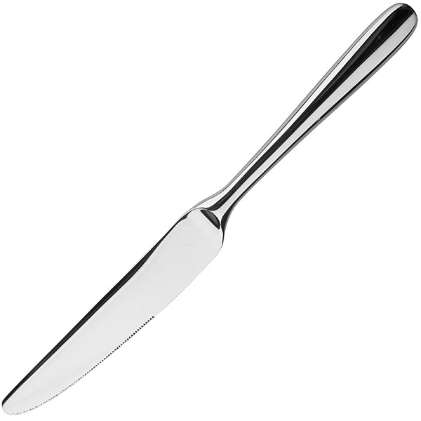 Нож столовый «Брамини»;сталь нерж.;,L=230/115,B=7мм;металлич.