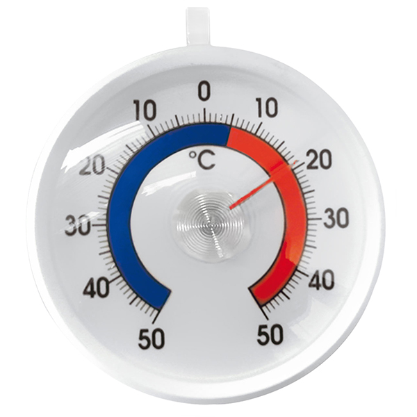 Термометр для холодильника (-50+50° C);D=55,L=65,B=55мм;белый