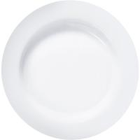 Тарелка «Эволюшнс Уайт» мелкая;стекло;D=255,H=22мм;белый