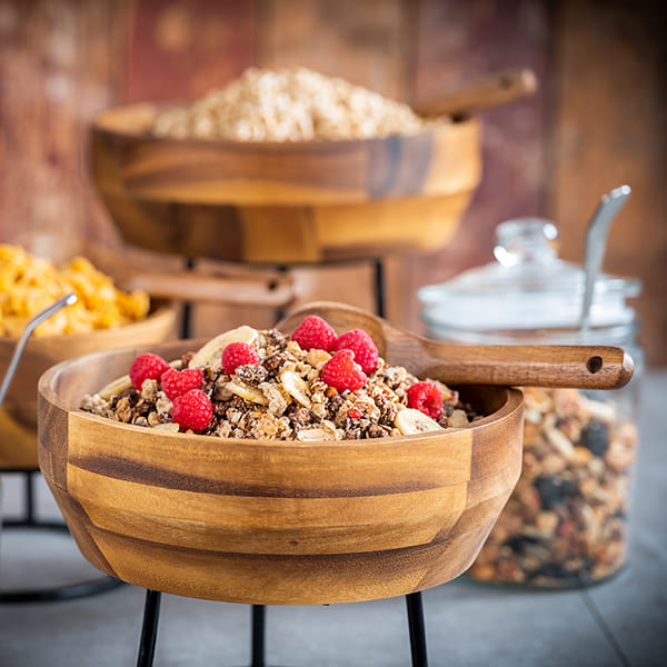 Салатник «Акация»;акация;3л;D=270,H=85мм;деревян.