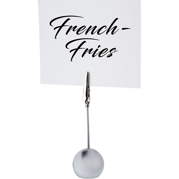 Держатель для карточек[4шт];мрамор;D=3,H=10см;белый