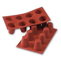 Форма для выпечки «Ром-баба» [8 ячеек];силикон;D=55,H=60мм