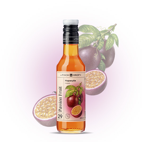 Сироп «Маракуйя» Pinch&Drop;стекло;250мл;D=54,H=202мм
