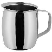 Молочник;сталь нерж.;0,6л;D=95,H=105мм;серебрист.