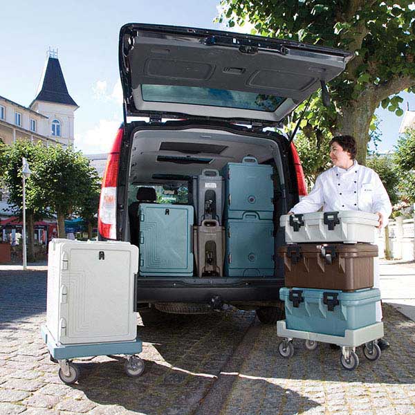 Тележка для контейнеров 63,5*46 см;пластик;,H=23,L=70,B=53см;голуб.