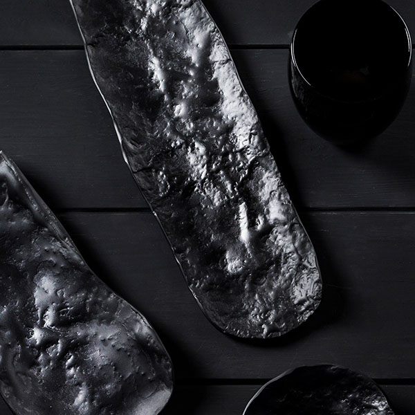 Подставка для приборов «Кратер»;стекло;,L=60,B=25мм;черный