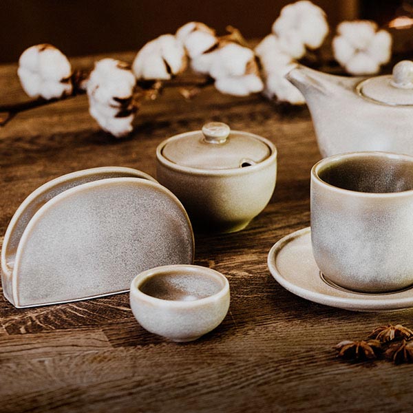 Соусник «Агава»;фарфор;70мл;D=7,H=4см;матовый,зелен.