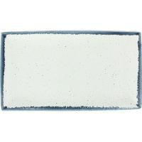 Блюдо для подачи «Органика Маре»;фарфор;,L=34,B=19,5см;белый,синий