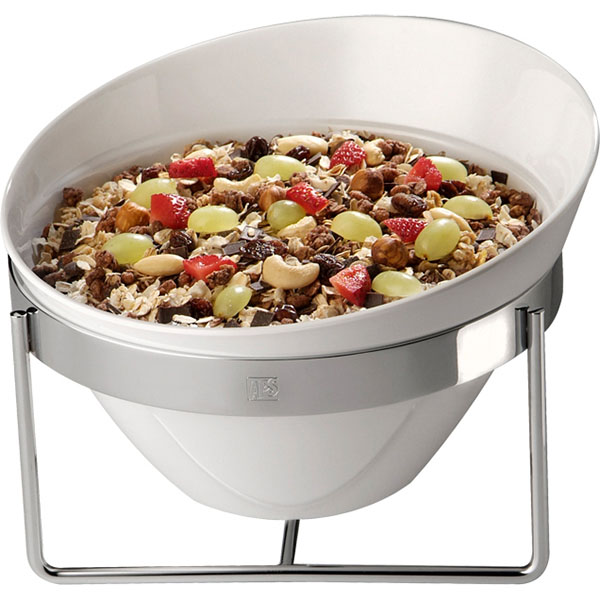 Салатник;пластик;2,5л;D=24,5,H=15см;белый