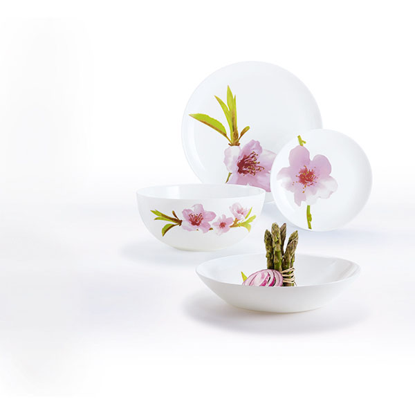 Салатник «Эволюшнс Уайт»;стекло;1л;D=18см;белый