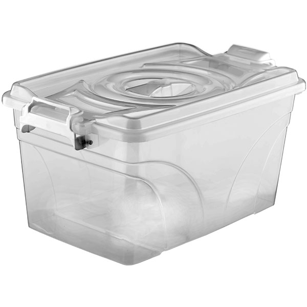 Контейнер для продуктов с крышкой  ;полипроп.;9л;,H=21,L=36,B=18см;прозр.